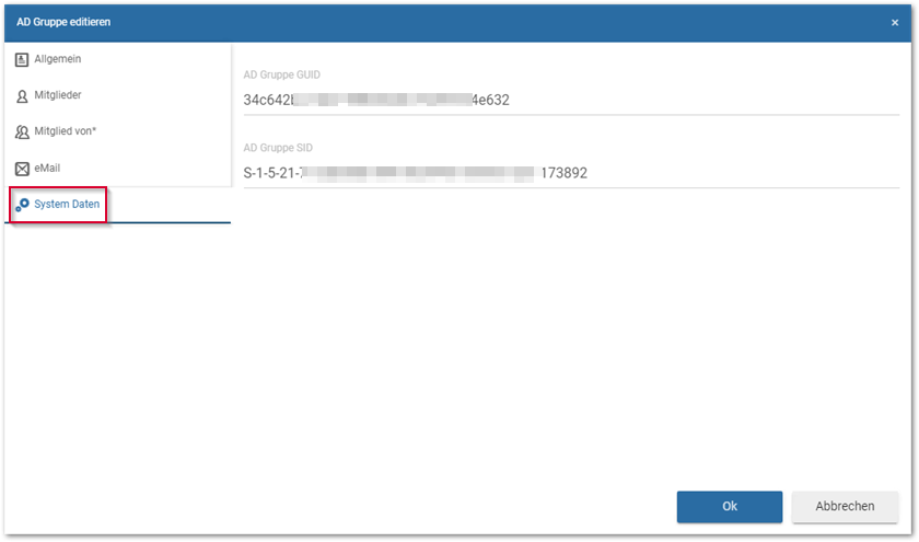 AD Gruppe_Register System Daten