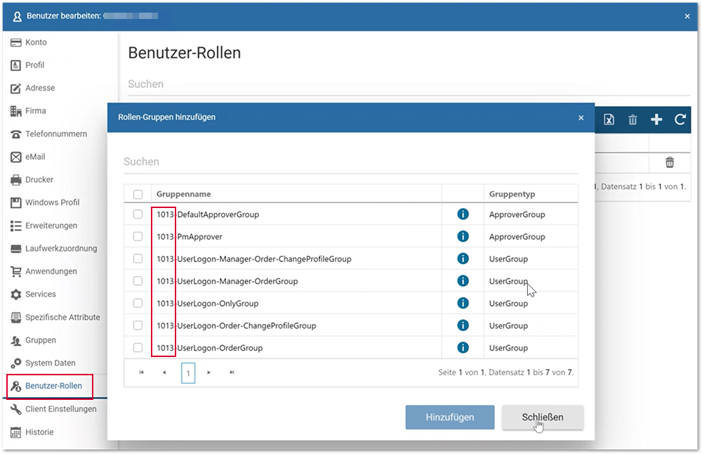 Benutzer-Rollen Multi Tenant Q2 2023