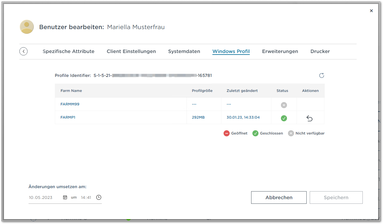 Benutzer bearbeiten_Windows profile