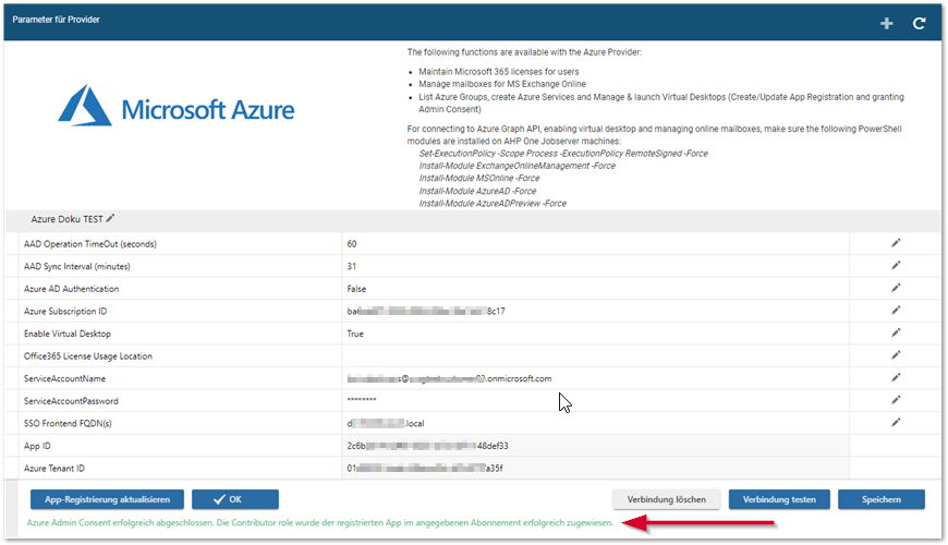 Contributor Role erteilt