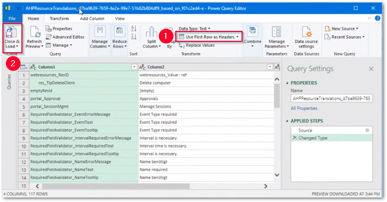 CSV_Close and load