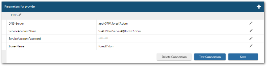 DNS Provider_Parameter