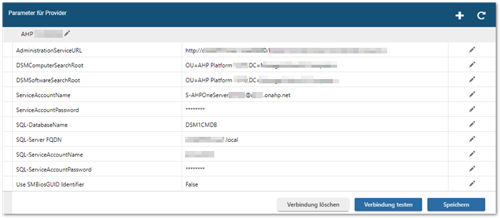 DSM Provider Parameter