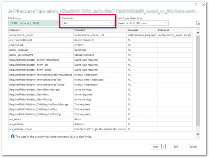 Export CSV