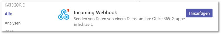 Incoming Webhook