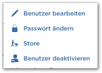 Kontextmenü Benutzer bearbeiten new UI