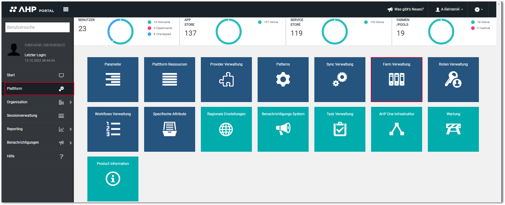 Plattform_Farm Verwaltung