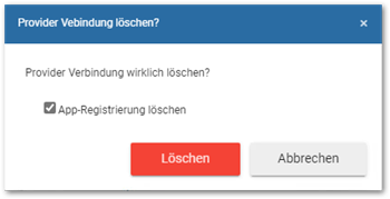 Provider wirklich löschen