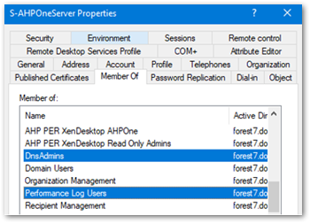 Service account_Properties