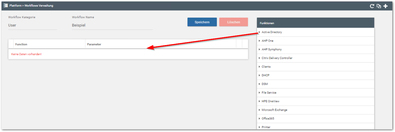 Workflow und Funktion verknpüfen